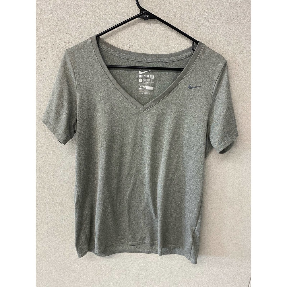 The Nike Tee Dri-Fit Women's Shirt Gray Size XL